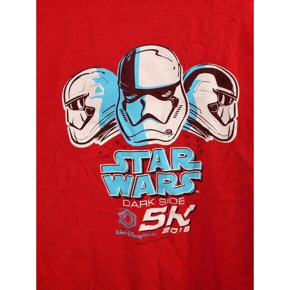 WDW Star Wars 2018 Official 5K Run Shirt Collectable Adult Marathon Top Medium - Picture 5 of 7